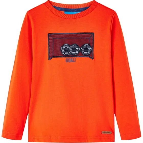 Langrmet T-shirt til brn, str. 116  Orange