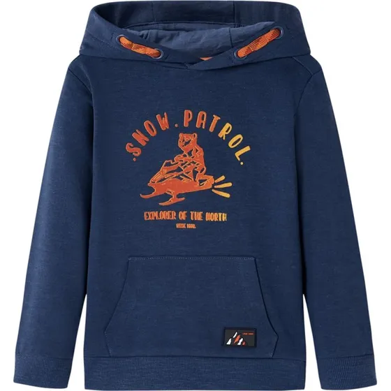 Httetrje til brn str. 128 - blmeleret/orange