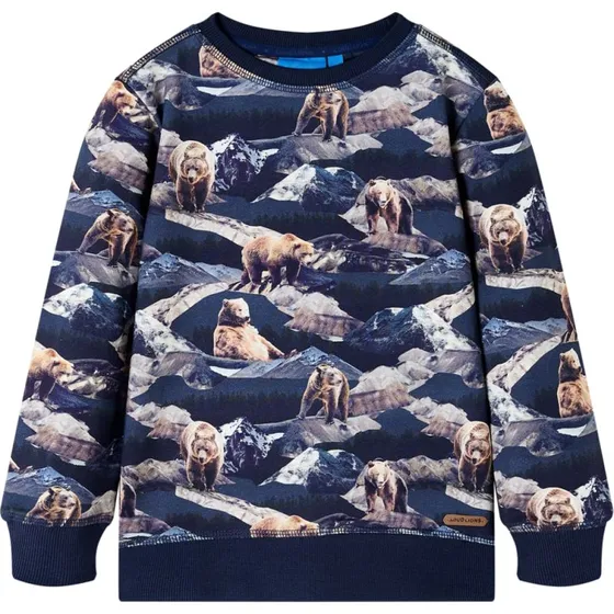 Brne-sweatshirt str. 140  Marinebl