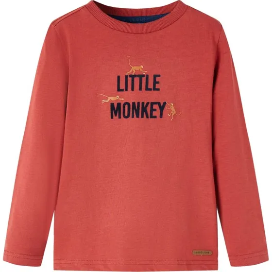 Langrmet T-shirt til brn, rd str. 116