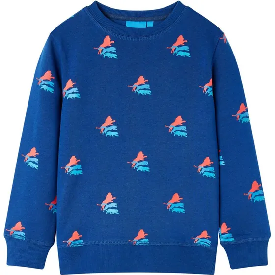 Børnesweatshirt mørkeblå - str. 104