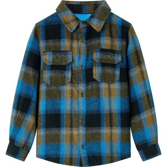 Skjorte til børn str. 140 - foldbar krave, knapper