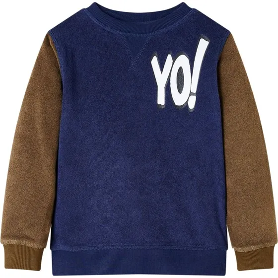 Sweatshirt til børn str. 116 - Marineblå