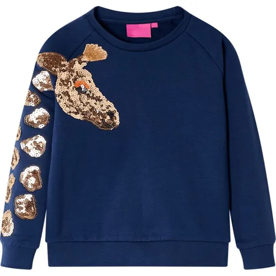 Børnesweatshirt marineblå str. 104