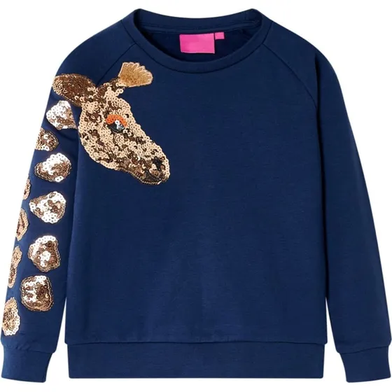 Sweatshirt børn str. 128 – marineblå