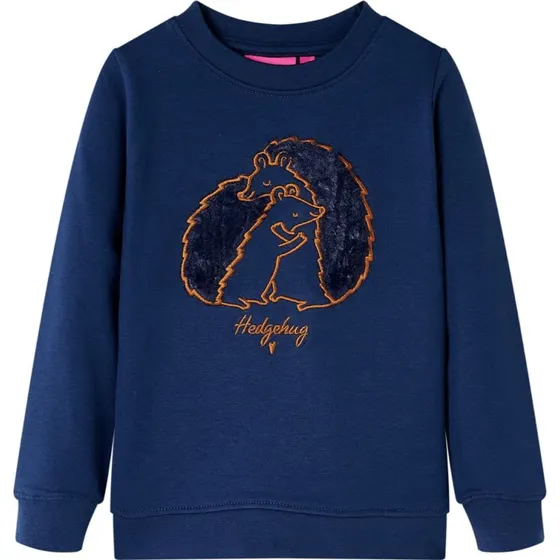 Børne-sweatshirt i marineblå, str. 116