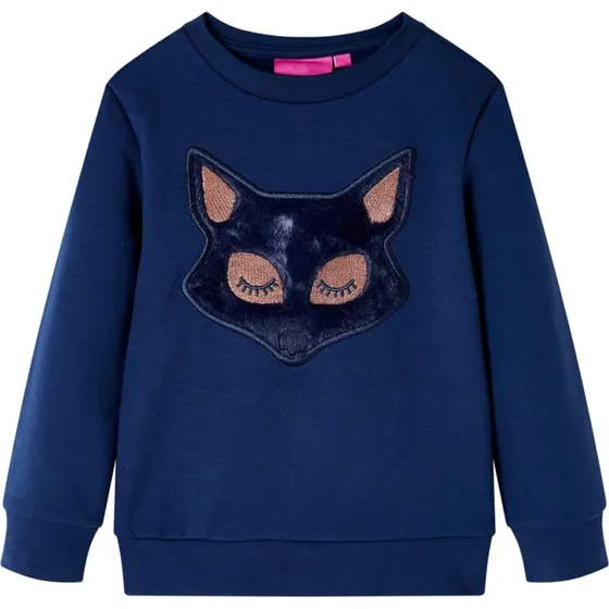 Sweatshirt til børn str. 116 - marineblå