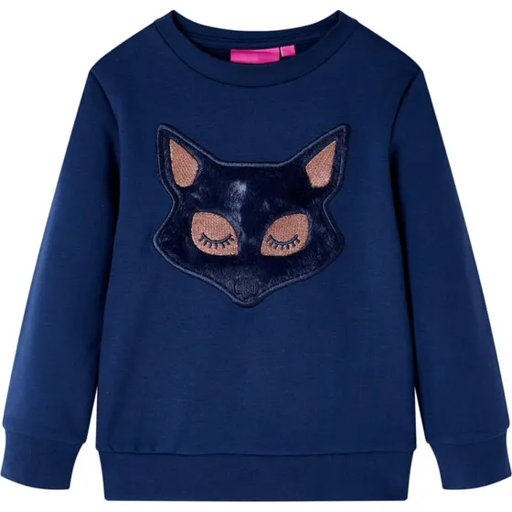 Sweatshirt til børn str. 140 – marineblå
