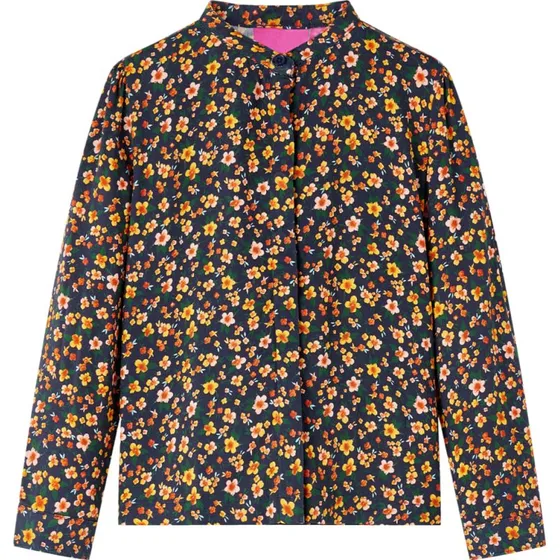 Børneskjorte langærmet navy str.128