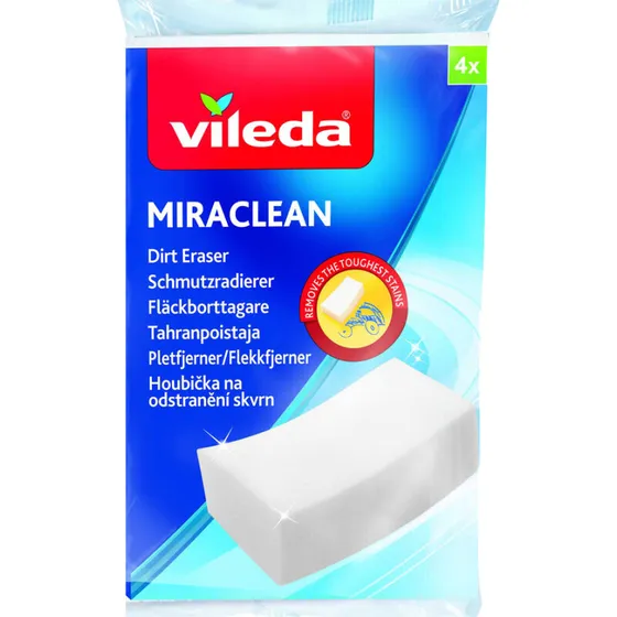 Vileda Miraclean nanosvamp 4 stk - hvid