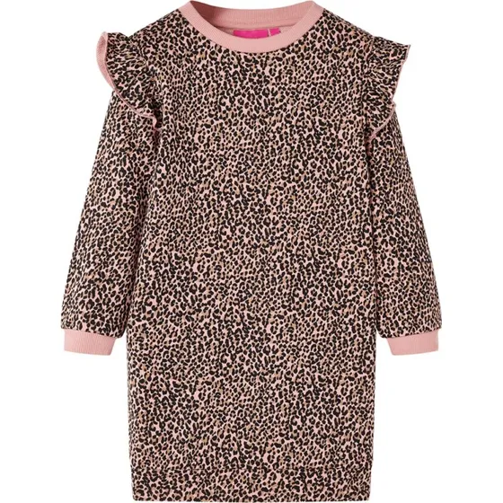 Lyserd sweatshirtkjole til brn - str. 116