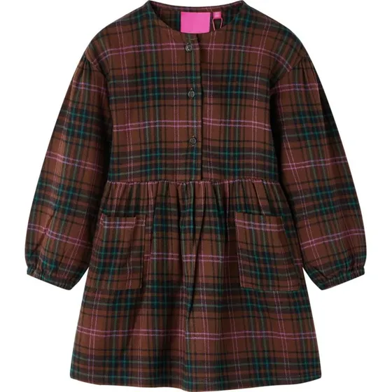 Langrmet brnekjole cognac str. 104