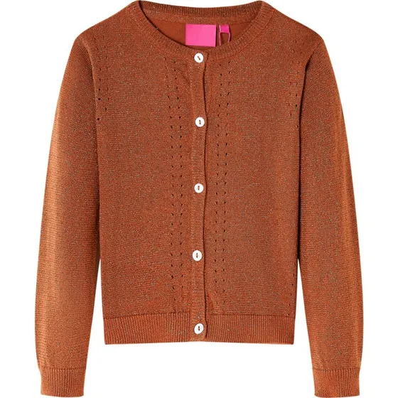 Brne strikket cardigan 116 - cognac