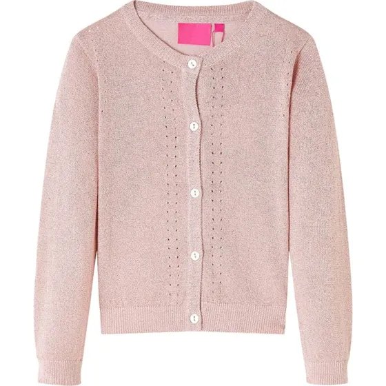 Lyserd strikket cardigan til brn, str. 104