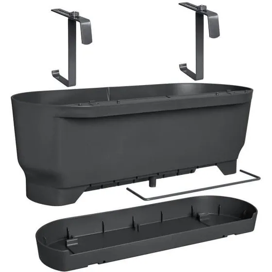ELHO Greenville Easy Balcony 52 Living Black (52×21,2×19,4 cm)