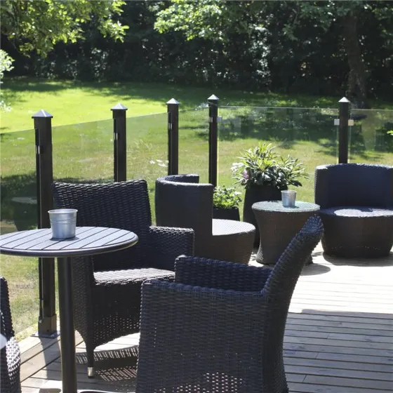 HORTUS Glashavehegn røgfarvet 1000x1000 mm