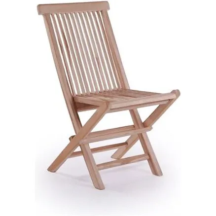 Køln Teak Foldestol, sammenklappelig teak (46x89 cm)