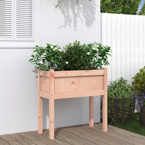 Plantekasse med ben 70x31x70 cm i massivt douglasgran