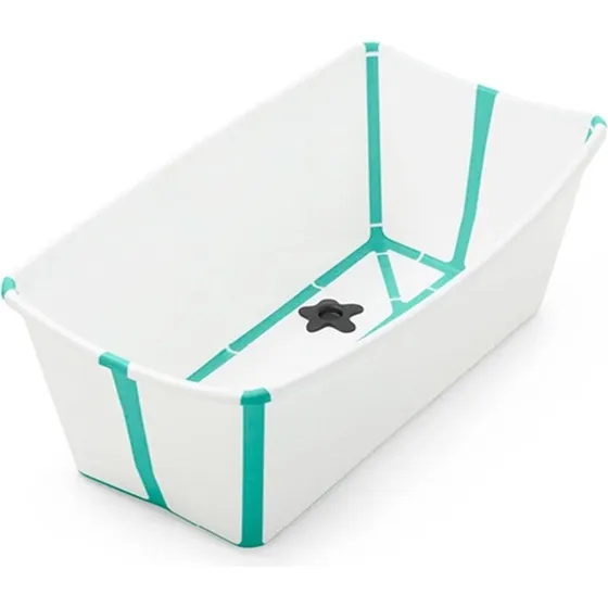 Stokke Flexi Bath Badekar White Aqua – Sammenklappeligt (0–4 år)