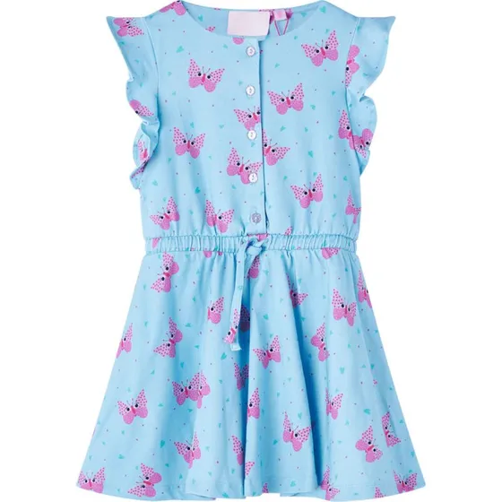 Brnekjole bl uden rmer str. 140 med knapper