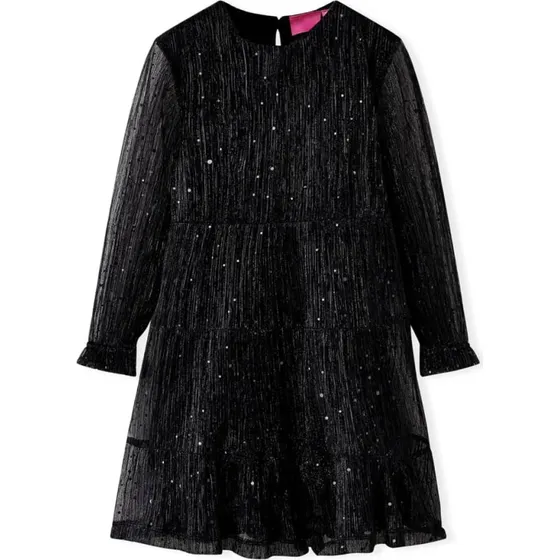 Langrmet sort kjole til brn str. 92