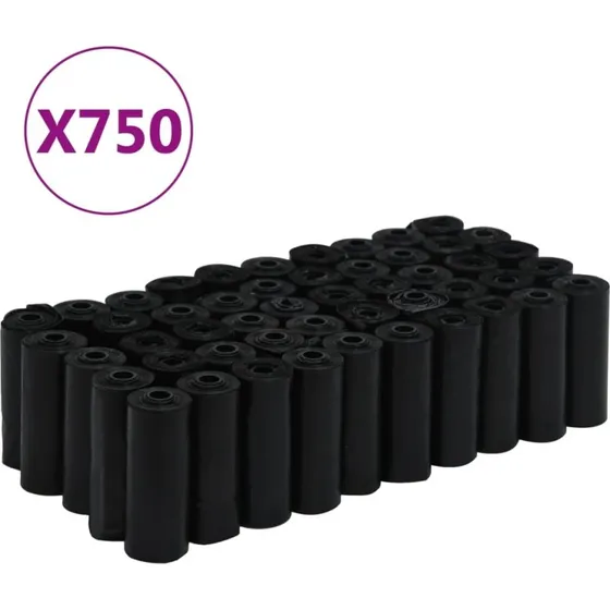 Hundeposer 750 stk 30x20 cm  sorte, kraftig PE