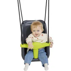 BR Babygynge Luxe antracit/lime (sort reb)