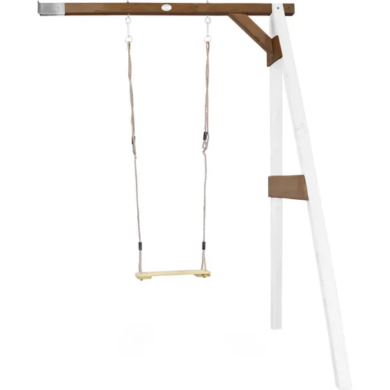 AXI Vægmonteret Enkelgynge - Hvid/Brun, Træsæde (FSC)