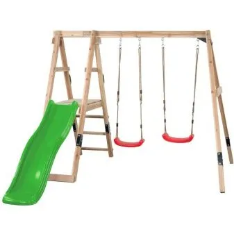 Swing King Ava legestativ med rutsjebane (æblegrøn)