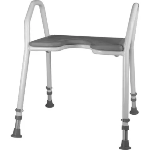 Uden mærke Badetaburet rektangulært, højdejusterbart, grå