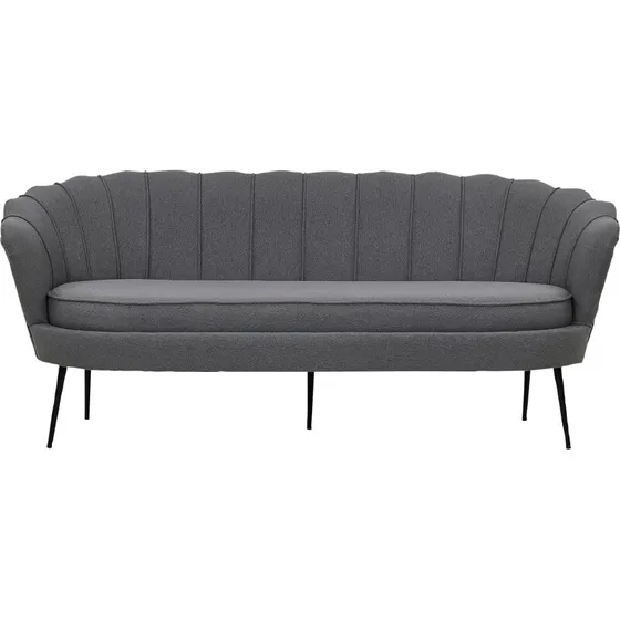 VENTURE DESIGN Calais 3-personers sofa - grå/sort