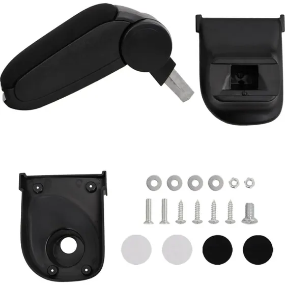 Armln til bil 15x35 cm, justerbart ABS sort