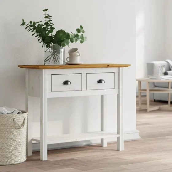 Konsolbord BODO 91x35x74 cm i massivt fyrretræ