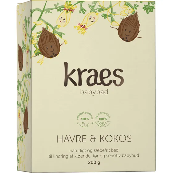 Kraes Babybad Havre & Kokos 200 g