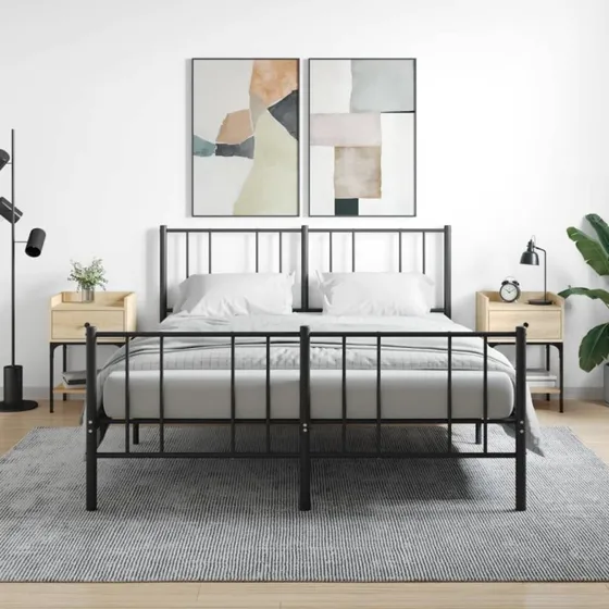 Sengeborde 2 stk. konstrueret træ Sonoma-eg 40,5x31x60