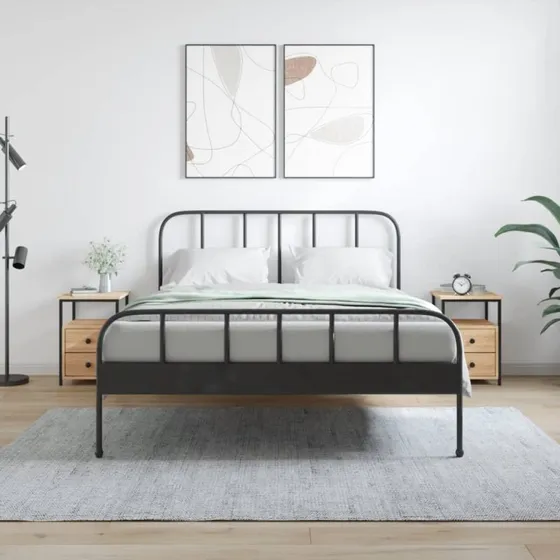 Sengeborde 2 stk. Sonoma-eg 34×35,5×50 cm