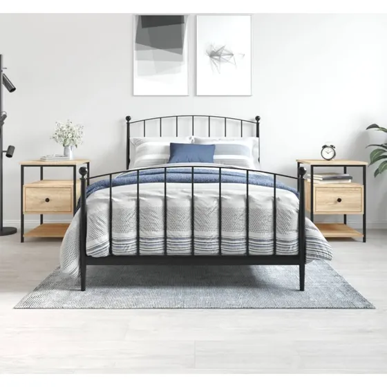 Sengeborde 2 stk. Sonoma-eg 40x42x56 cm