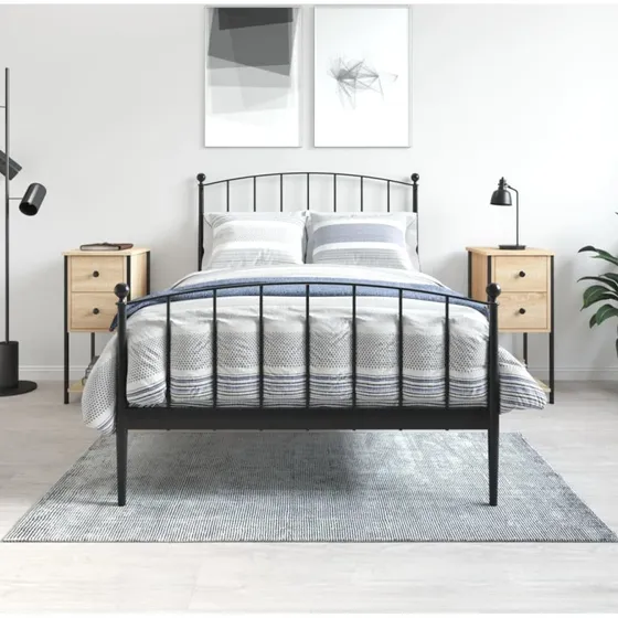 Sengeborde 2 stk. 32x42x70 cm i sonoma-eg (konstrueret træ)