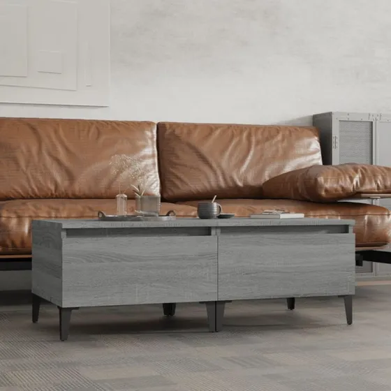 Sideborde 2 stk. 50x46x35 cm – Grå Sonoma-eg