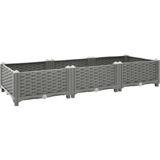 Højbed 120x40x23 cm i polypropylen – robust plantekasse