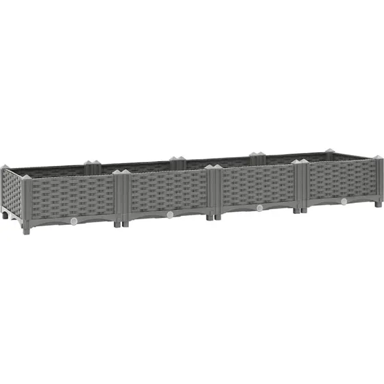 Højbed 160x40x23 cm i polypropylen – let og robust