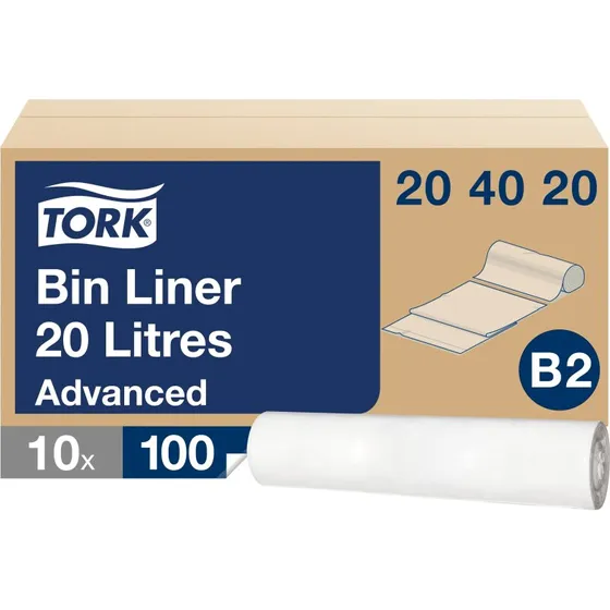 Tork Affaldsposer 20 L B2 – 10 ruller (1000 stk)