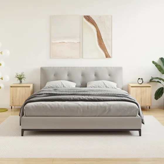 Sengeborde 2 stk. 40x30x50 cm – Sonoma-eg