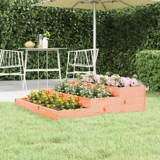 Plantekasse 107x107x27 cm i massivt douglasgran