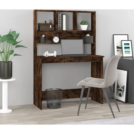 Skrivebord med hylder 10245148 cm rget egetr