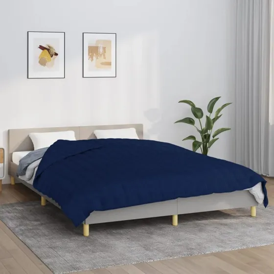 Tyngdetæppe 220x230 cm 11 kg – Blåt bomuld