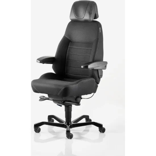 KAB Seating Executive 24-timers kontorstol, sort