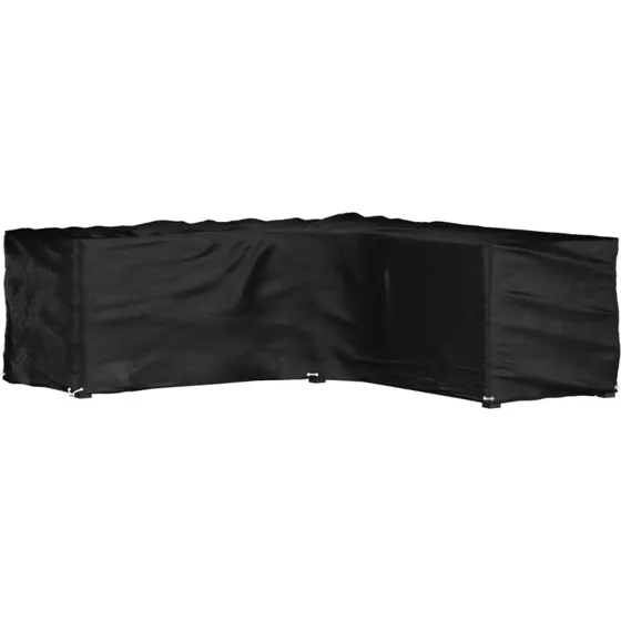 L-formet havemøbelovertræk 285x285x90 cm – 16 øjer