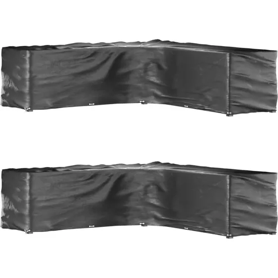 L-formet havemøbelovertræk 2 stk. 300x300x90 cm – 20 øjer