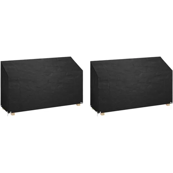 Overtræk til havebænke 2 stk. 210x70x70/88 cm – PE